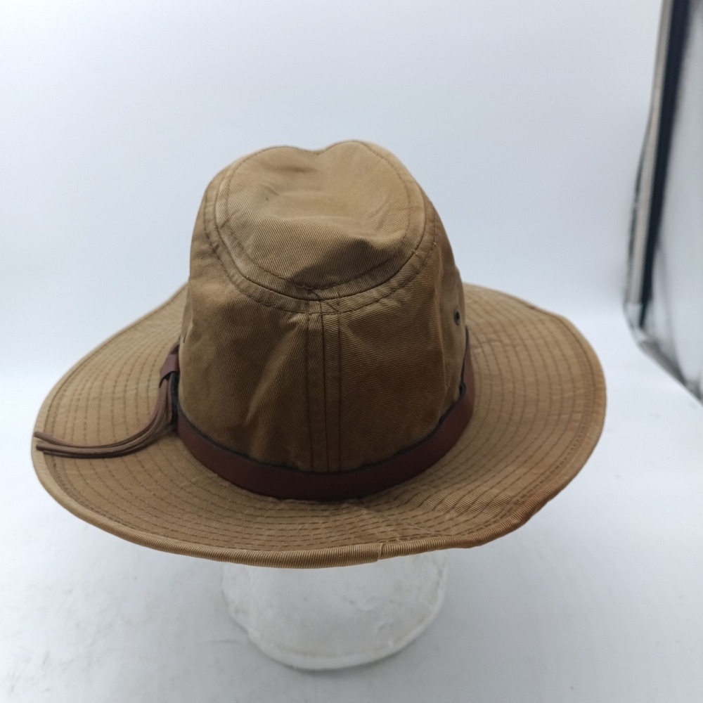 Stetson Mens Tan Cotton Canvas Outdoor Safari Sun Hat Made in USA Small - Picture 6 of 8